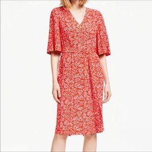 NWT Boden Ines Olive Branch Wrap Dress